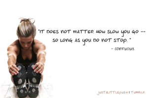 It does not matter how slow you go