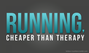 Running Cheaper than Therapy