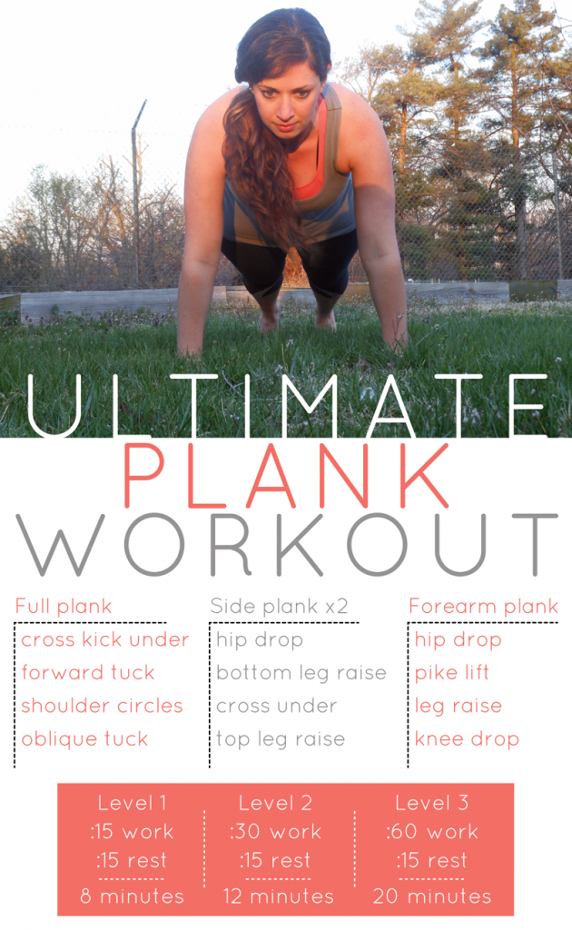 Ultimate plank workout {PilotingPaperAirplanes.com}