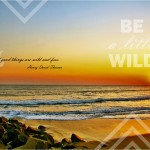 {PilotingPaperAirplanes.com} Own it, Be a little wild, Henry David Thoreau, sunrise, sunset